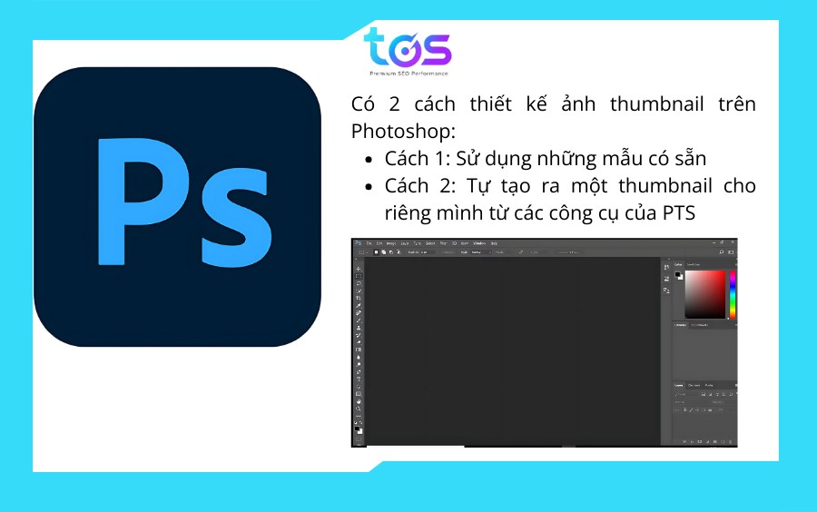 Sử dụng Photoshop để thiết kế thumbnail
