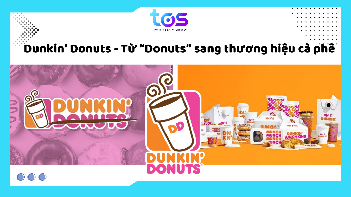 Rebrand là gì? - Case study: Dunkin’ Donuts - Chuyển mình từ “Donuts” sang thương hiệu cà phê toàn cầu