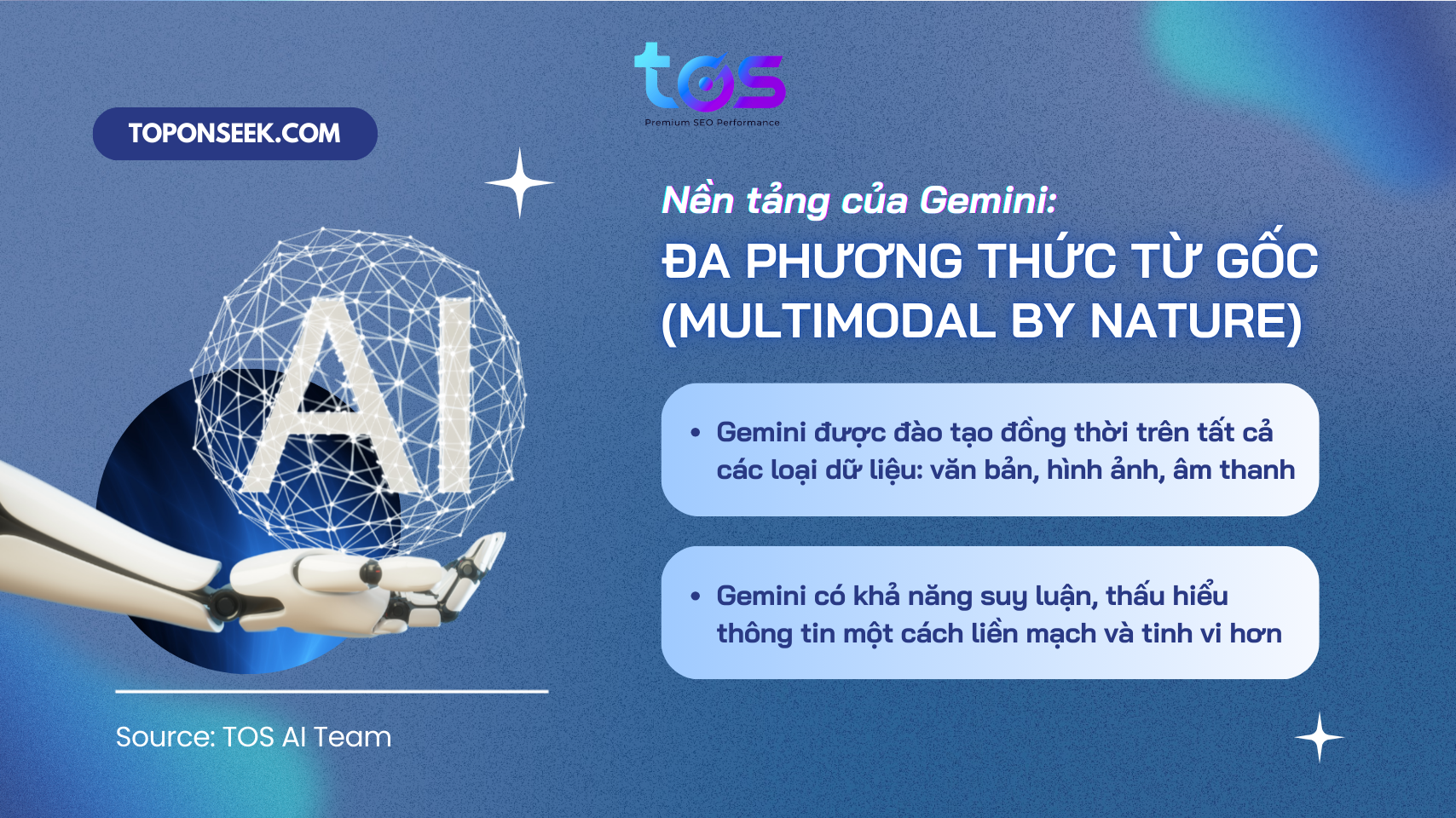 gemini được đào tạo để trở thành phương thức từ gốc