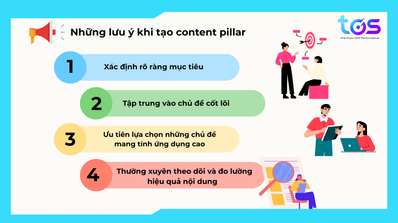 Lưu ý khi tạo pillar content