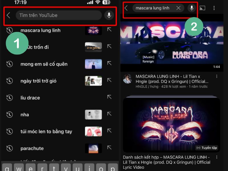 Bước 2 trong cách cày view YouTube bằng điện thoại