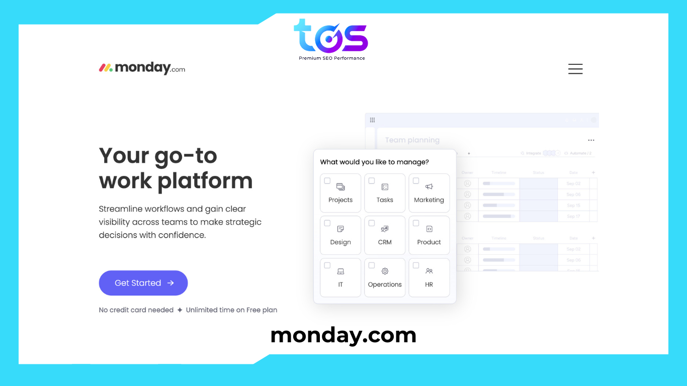 Monday.com - Công cụ quản lý task dự án SEO 