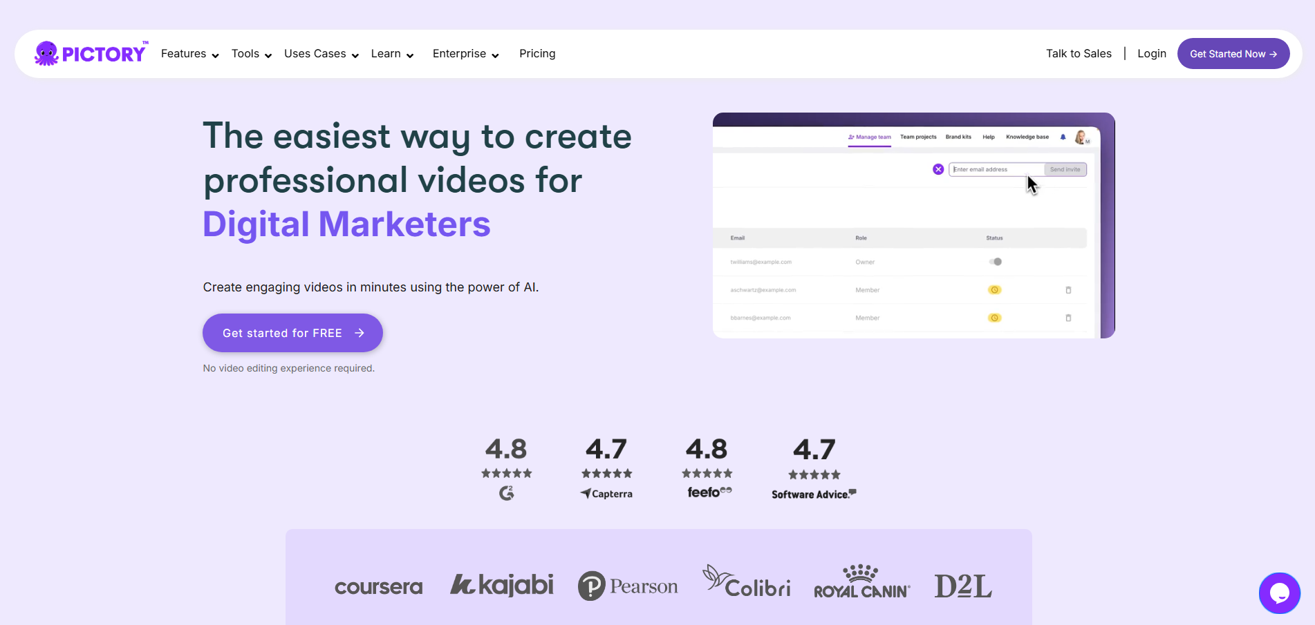 seo ai tools Pictory