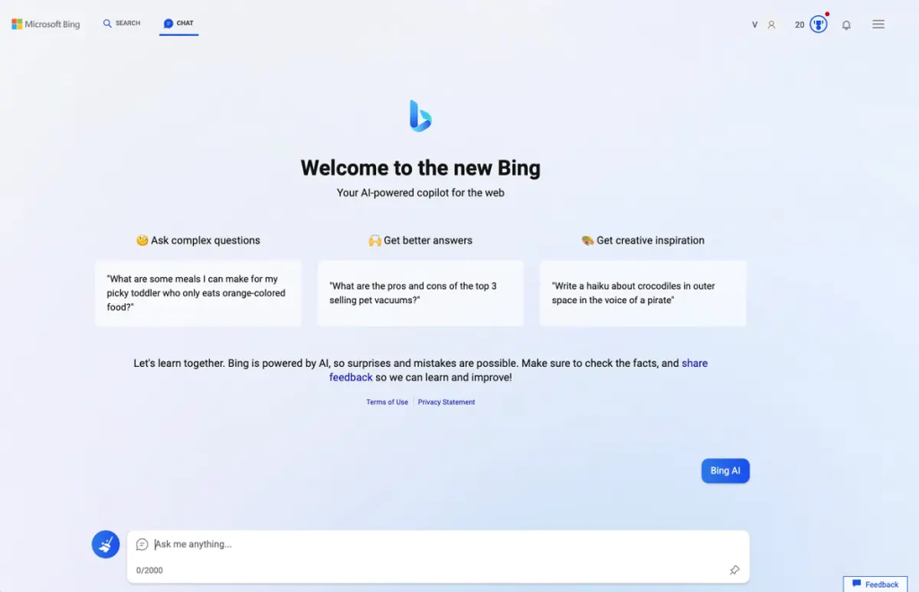 Cách tải và đăng ký sử dụng chatbot Bing AI bước 4