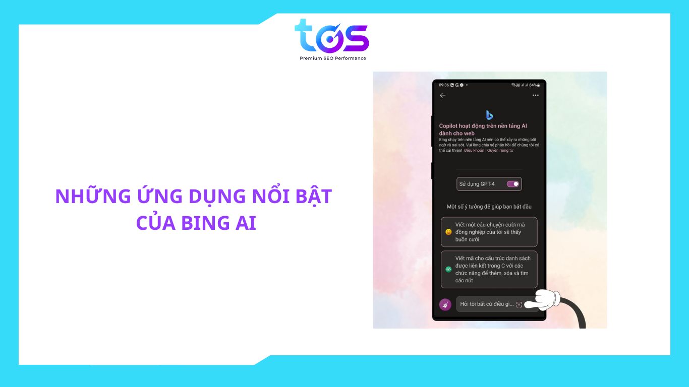 Những ứng dụng của Bing Chat AI