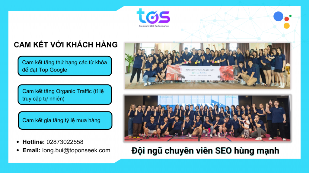 TOS - SEO cam kết thứ hạng, lượng truy cập và chuyển đổi
