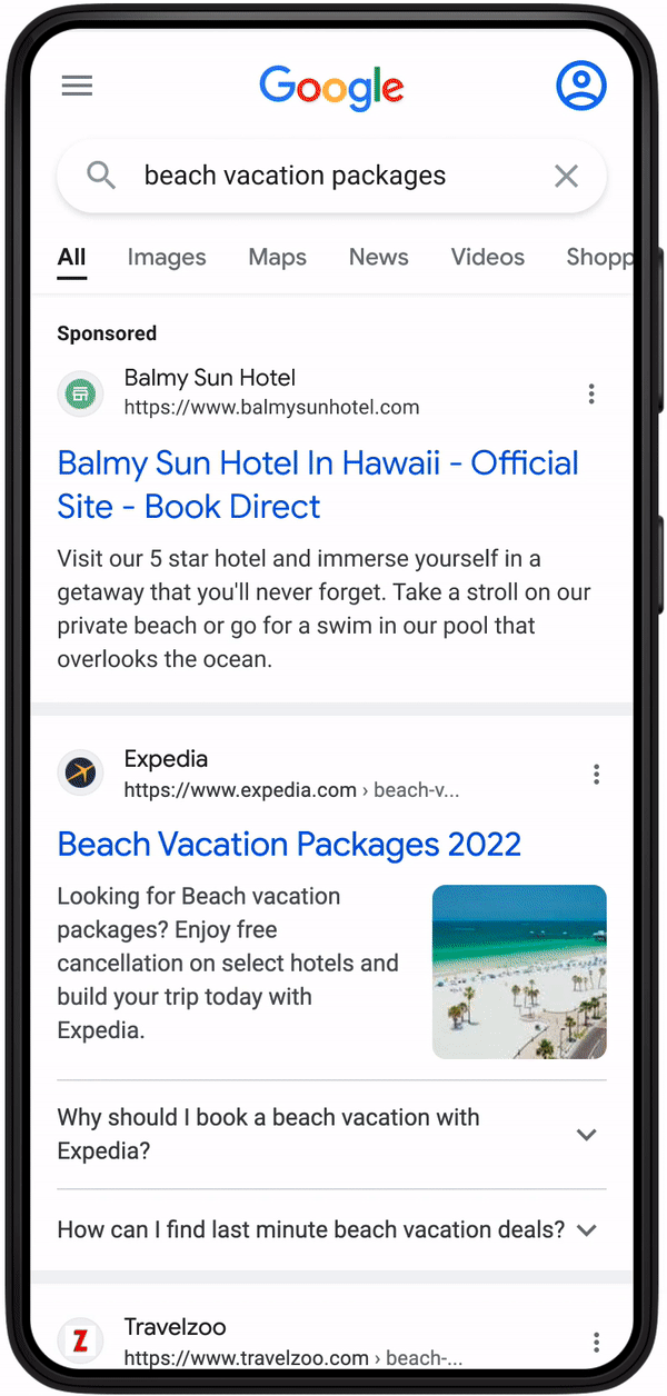 Nhãn được tài trợ của Google