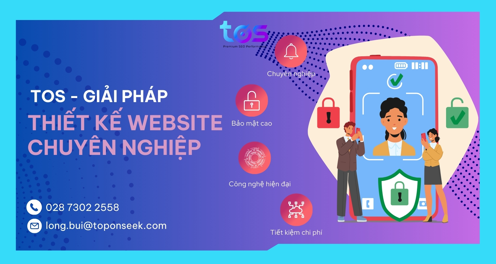 TOS đơn vị thiết kế website chuyên nghiệp, uy tín