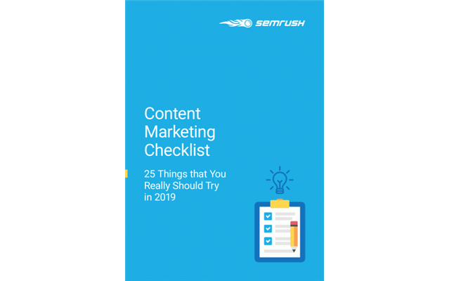 Content Marketing Checklist - 25 Things that You Really Should Try in 2019