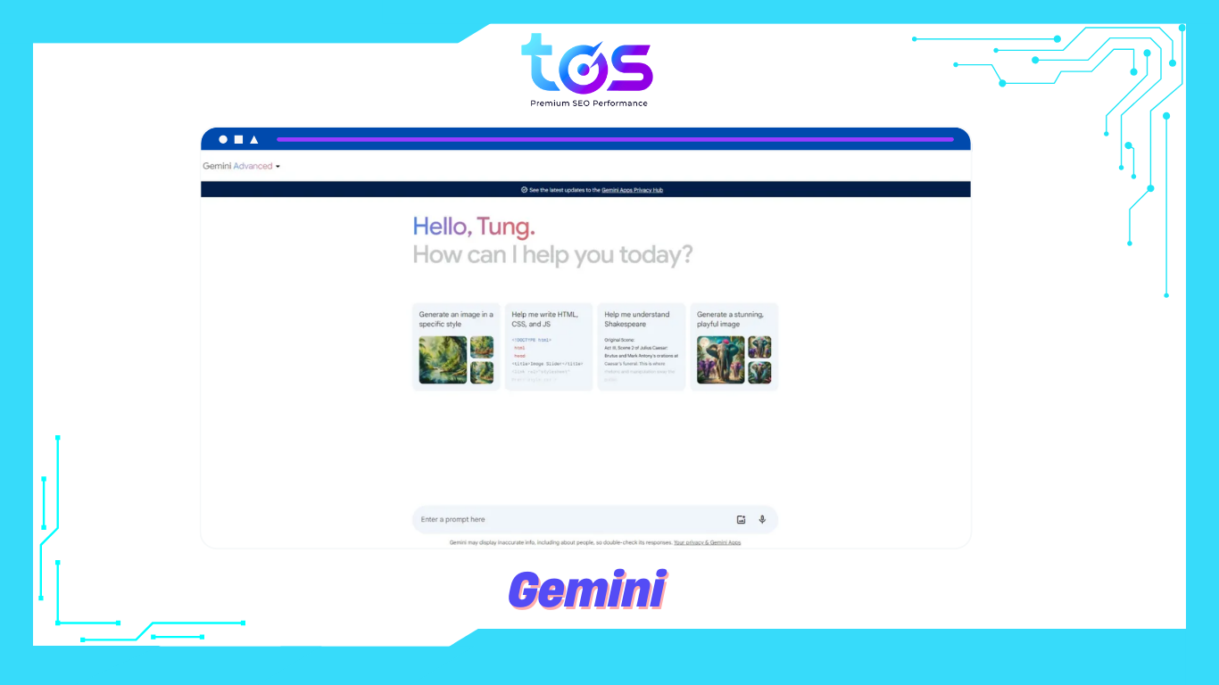 Công cụ AI của Google - Gemini
