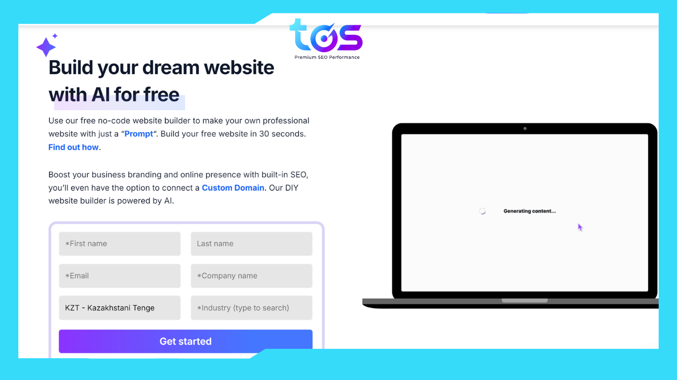 Công cụ thiết kế web bằng AI