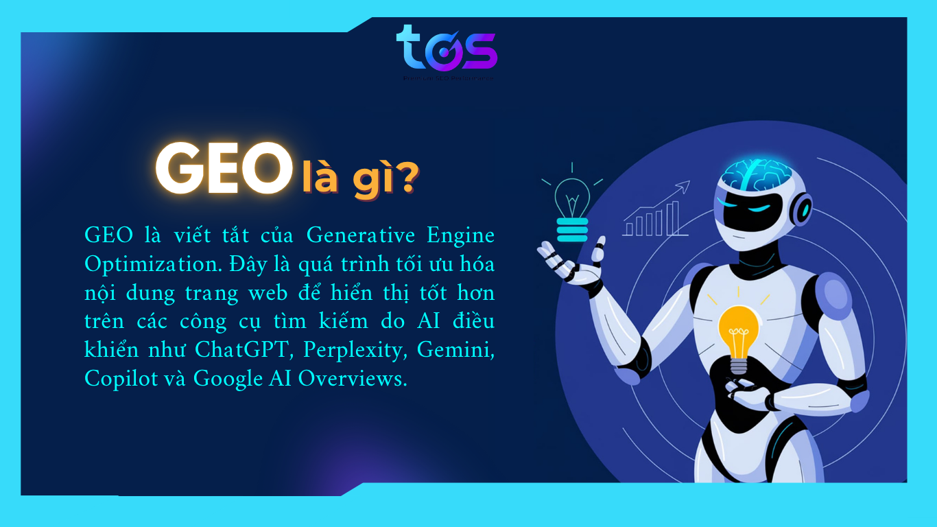 GEO là viết tắt của Generative Engine Optimization