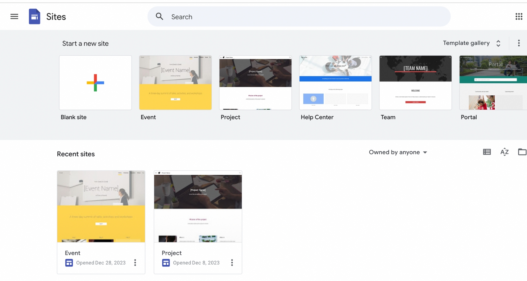 Thiết kế website bằng Google Sites