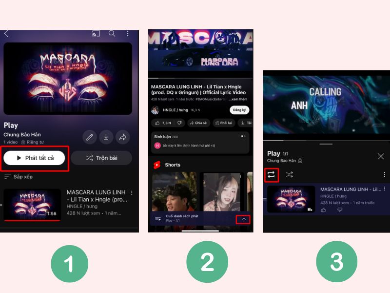 Bước 5 trong cách cày view YouTube bằng điện thoại
