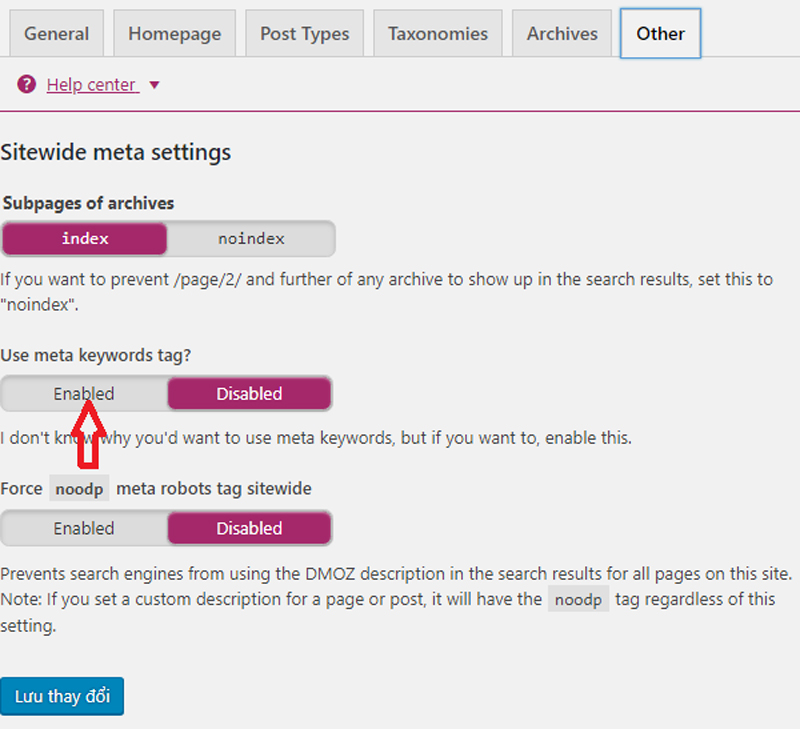Cách thêm thẻ Meta Keywords trong WordPress