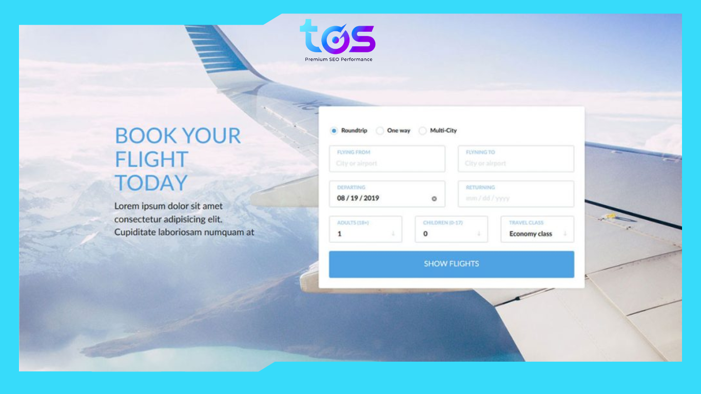 Mẫu website du lịch Book Your Travel