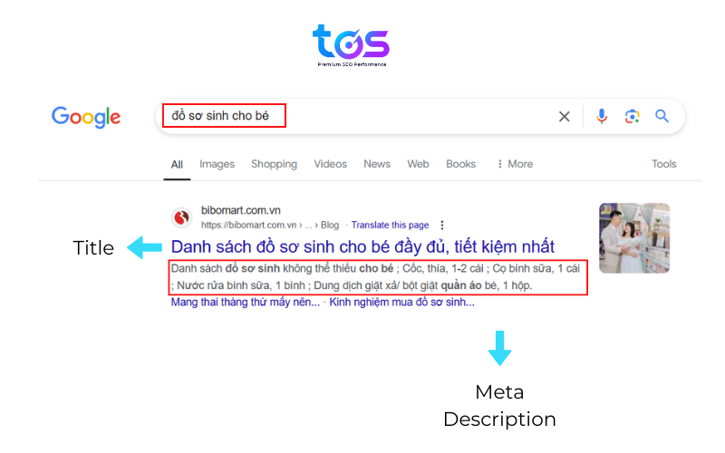 thiết lập Title và Meta Description trong SEO bán hàng online