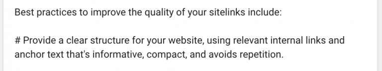 sitelinks