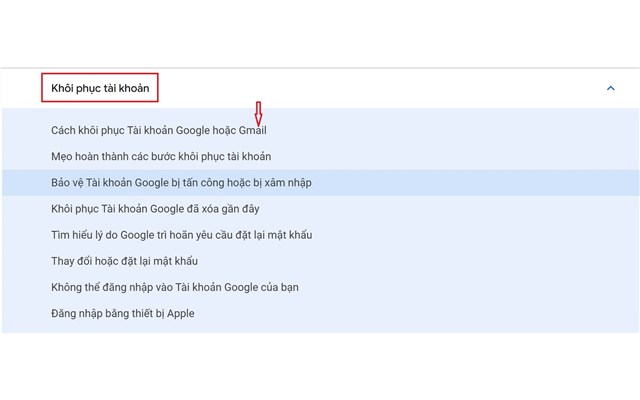 Bạn sẽ được chuyển hướng đến Trung tâm trợ giúp của Google