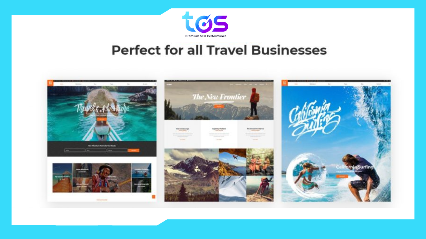 Mẫu web Backpack Traveler