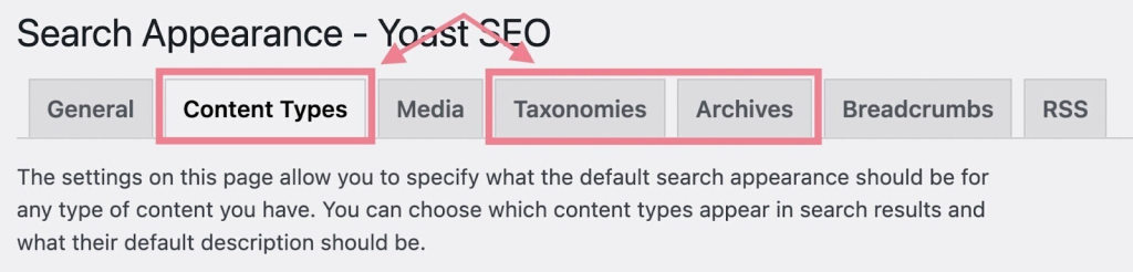 Lựa chọn loại nội dung ít quan trọng để Noindex Tối ưu seo wordpress