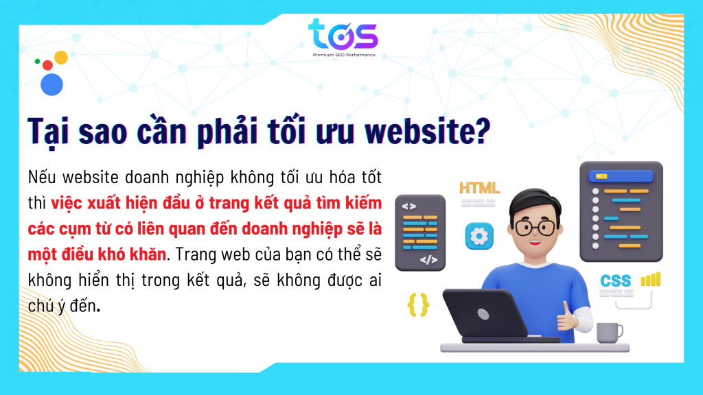 lựa chọn thực hiện tối ưu website vì đây là điều cần thiết