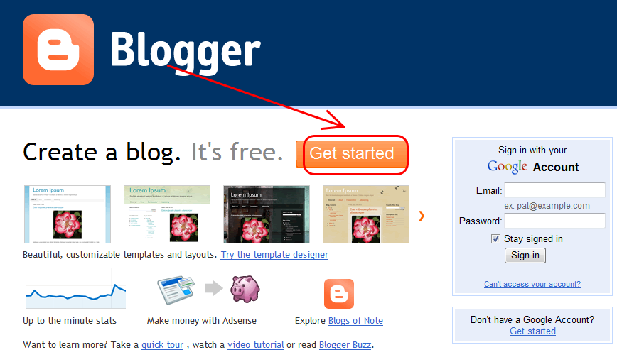 nền tảng để viết blog