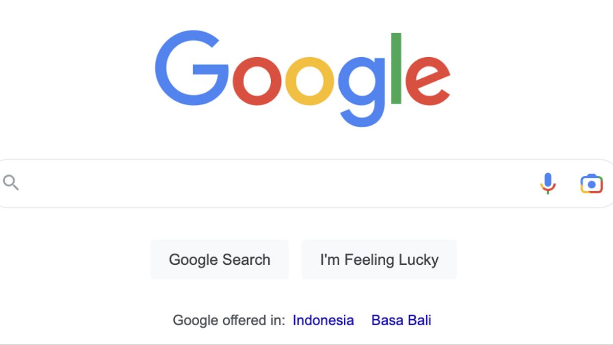 giao diện công cụ google search box