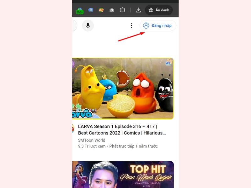 Bước 1 trong cách cày view YouTube bằng máy tính