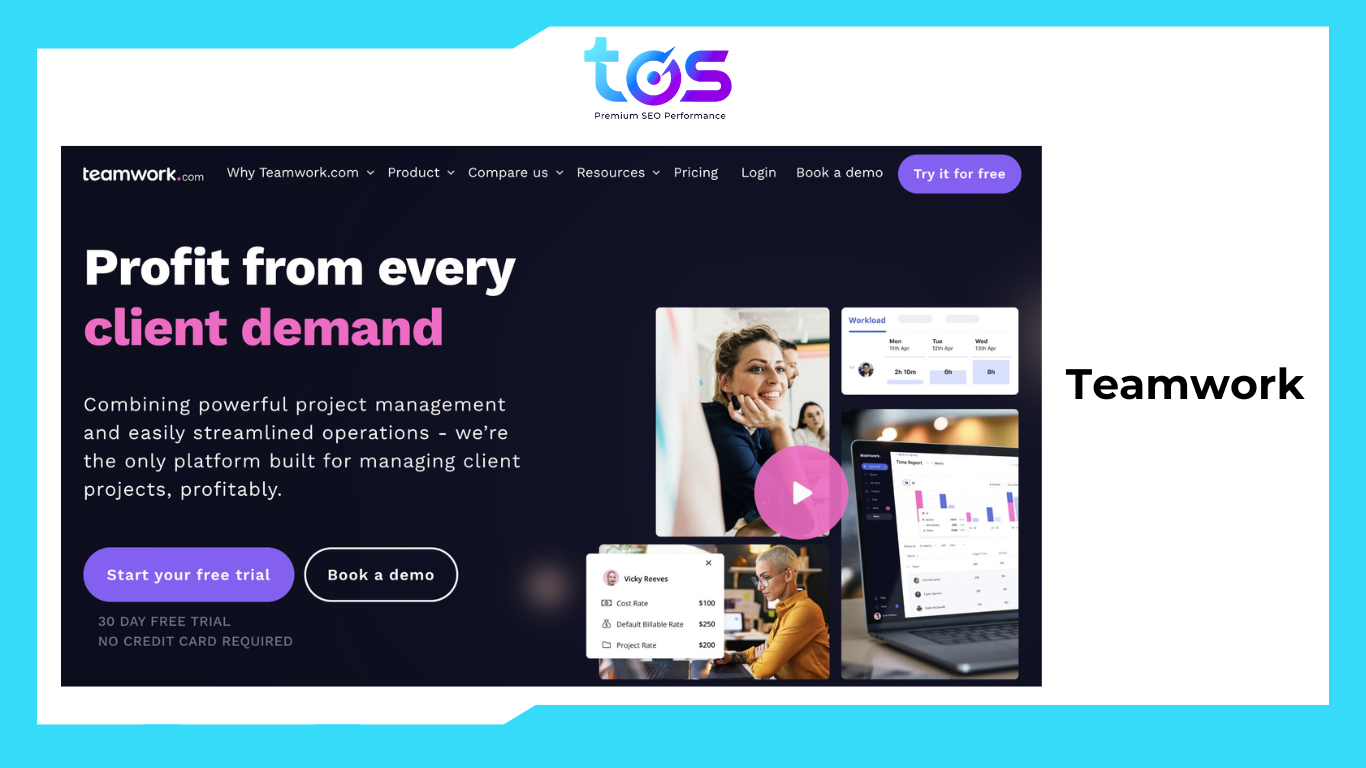 Công cụ quản lý task SEO - Teamwork