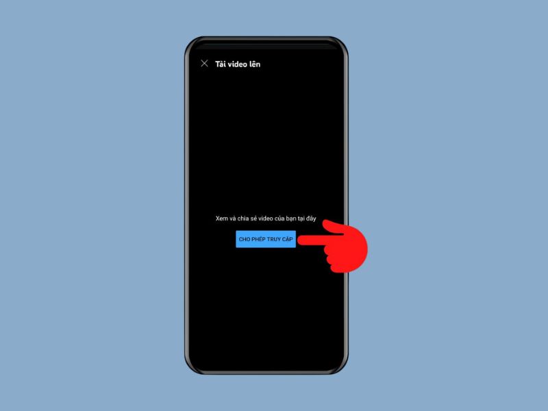 Bước 2 trong cách đăng tải video lên YouTube từ điện thoại