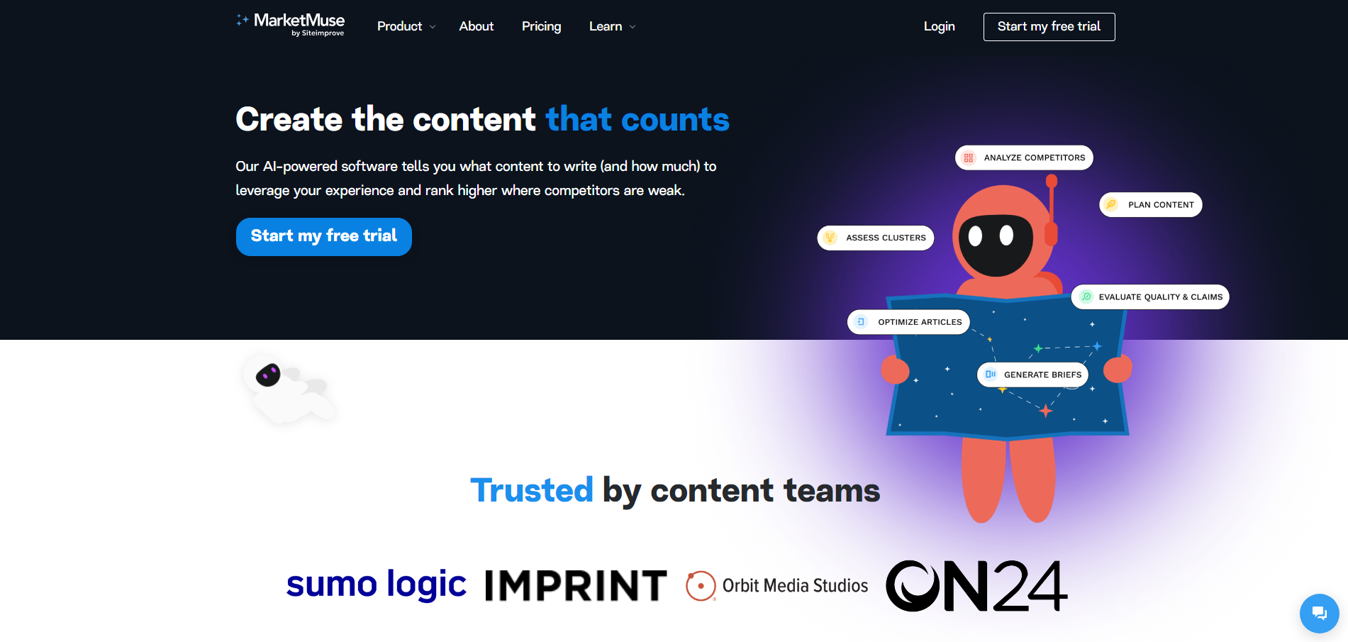 seo ai tools MarketMuse