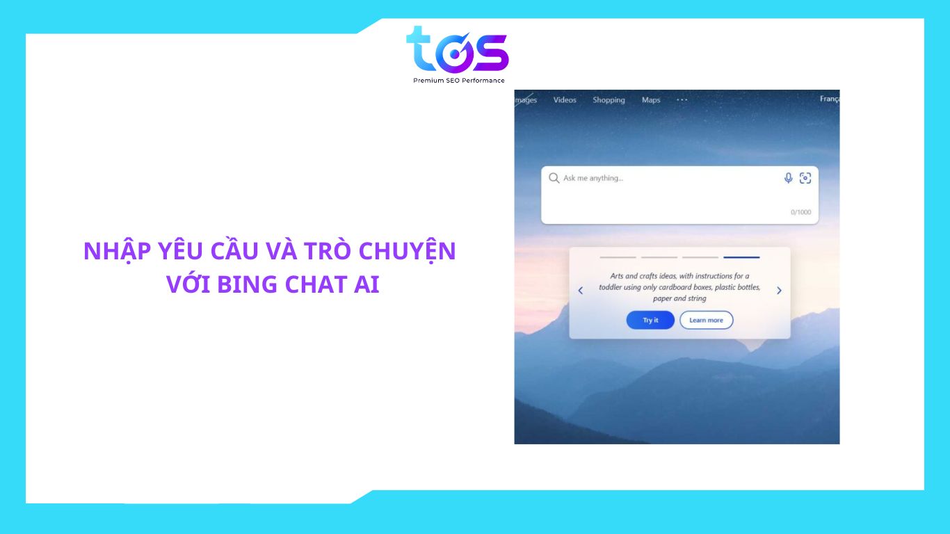 Cách sử dụng Bing Chat AI bước 2