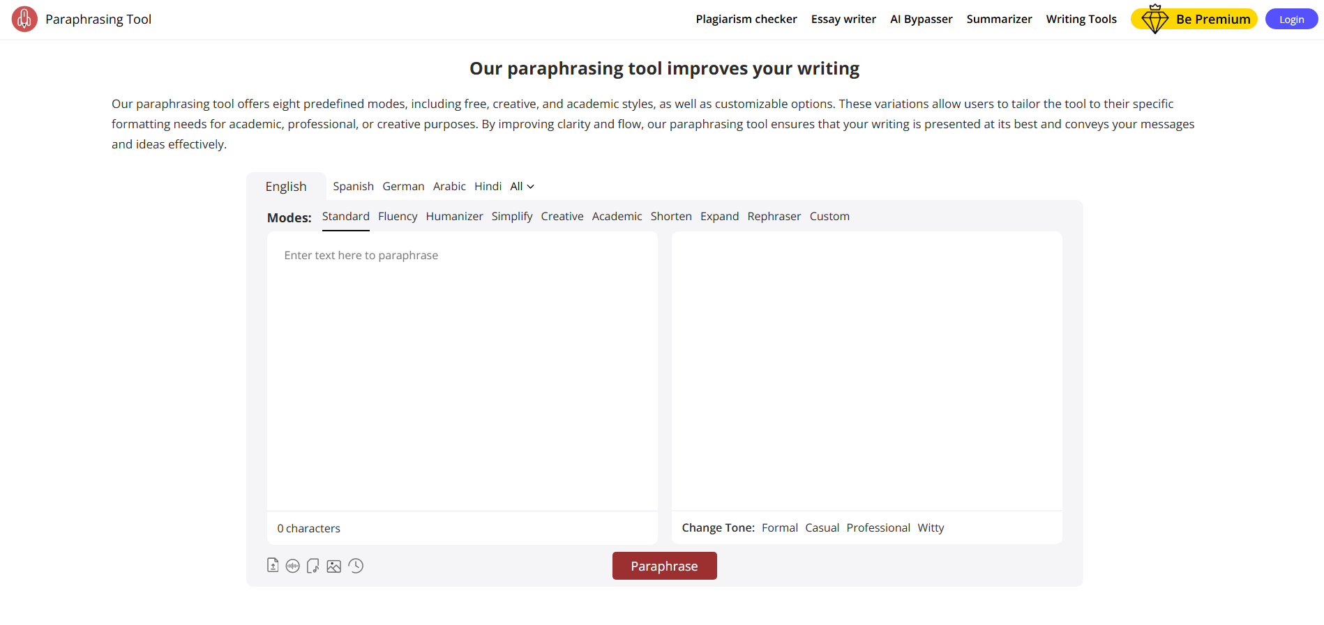 seo ai tools Paraphrasingtool.ai