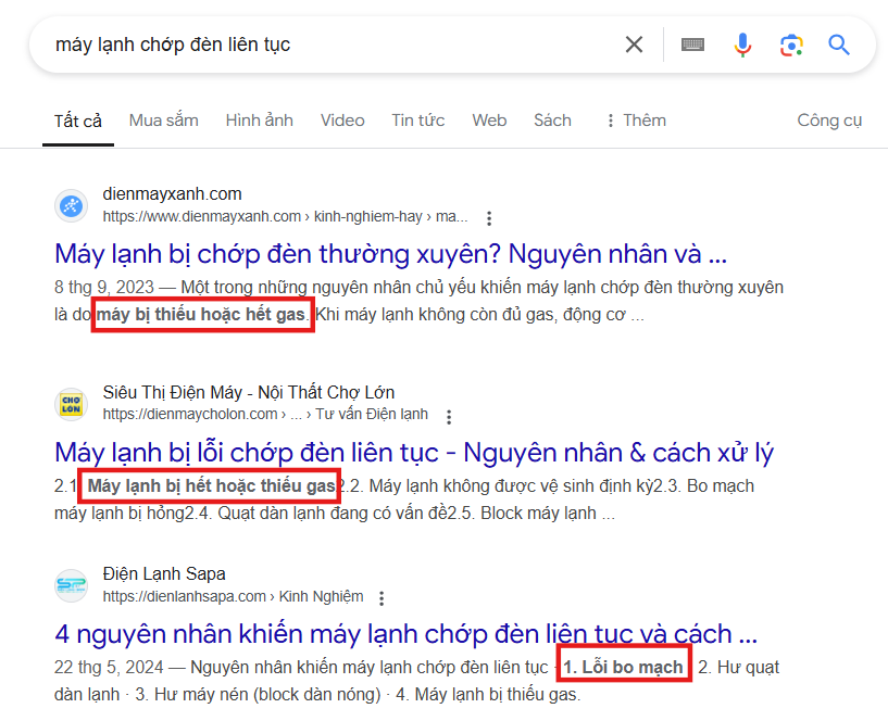 Thay đổi trên Google search sau core update 11/2024
