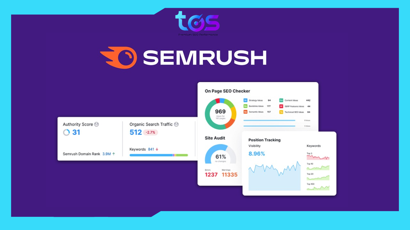 SEMRush được dùng để theo dõi lượt truy cập