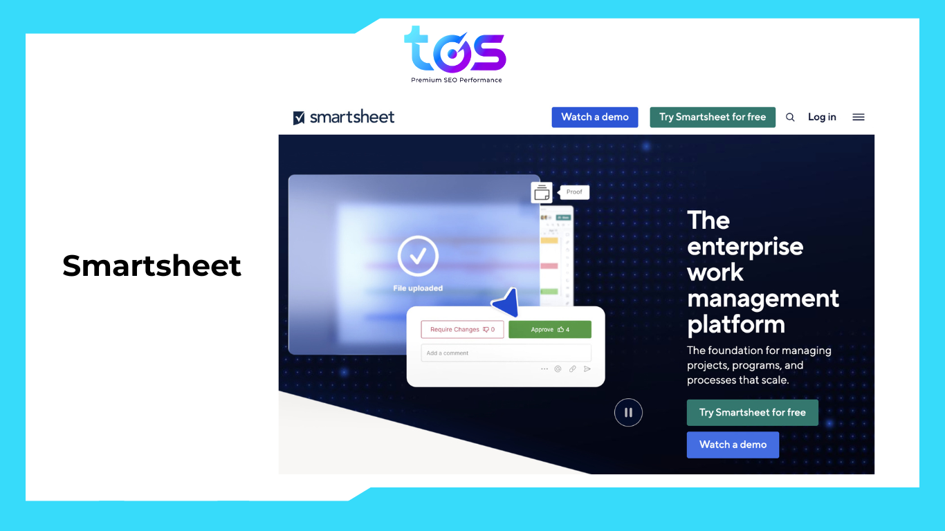 Smartsheet - công cụ quản lý dự án hiệu quả trong SEO